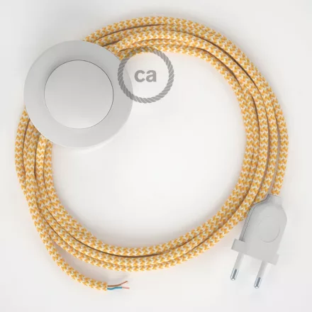 Creative Cables kapcsoló Bekötési talapzat, RZ10 Sárga ZigZag Rayon 3 m. Válassza ki CABPBTORZ10