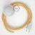 Creative Cables kapcsoló Bekötési talapzat, RZ10 Sárga ZigZag Rayon 3 m. Válassza ki CABPBTORZ10
