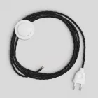 Creative Cables lámpakábel Kábelezés fekete fonott kábellel 3 m CABPBTOTC04
