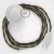 Creative Cables kapcsoló Bekötési talapzat, TC13 Barna Pamut 3 m. Ki a kapcsoló CABPBTOTC13