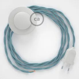   Creative Cables kapcsoló Bekötési talapzat, TC53 Óceán Pamut 3 m. Ki a kapcsoló CABPBTOTC53