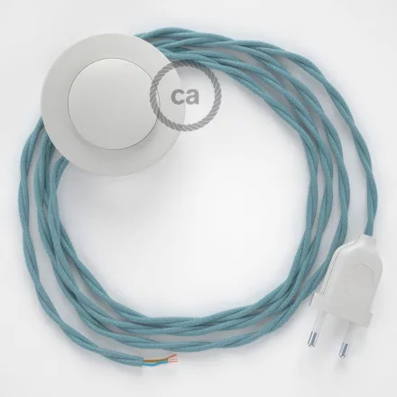 Creative Cables kapcsoló Bekötési talapzat, TC53 Óceán Pamut 3 m. Ki a kapcsoló CABPBTOTC53