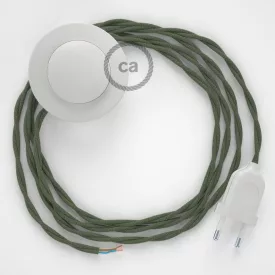   Creative Cables kapcsoló Bekötési Talapzat, TC63 Zöld Szürke Pamut 3 m. Válassza ki CABPBTOTC63