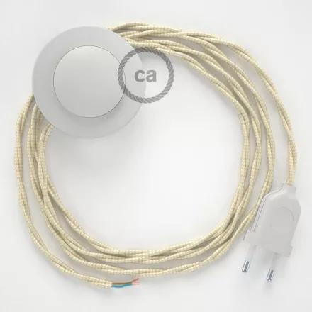 Creative Cables kapcsoló Bekötési talapzat, TM00 Elefántcsont Rayon 3 m. Válassza ki a CABPBTOTM00
