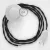 Creative Cables kapcsoló Bekötési talapzat, TM04 Fekete Rayon 3 m. Válassza ki a CABPBTOTM04