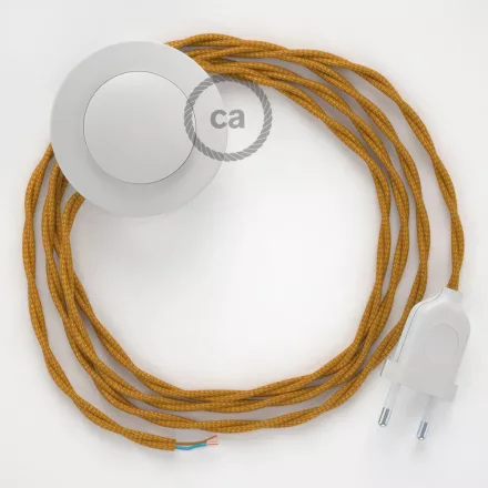 Creative Cables kapcsoló Bekötési talapzat, TM05 Arany Rayon 3 m. Ki a kapcsoló CABPBTOTM05