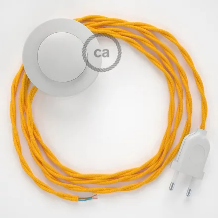 Creative Cables kapcsoló Bekötési talapzat, TM10 sárga műselyem 3 m. Válassza ki a CABPBTOTM10