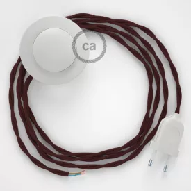   Creative Cables kapcsoló Bekötési talapzat, TM19 bordó műselyem 3 m. Válassza ki a CABPBTOTM19