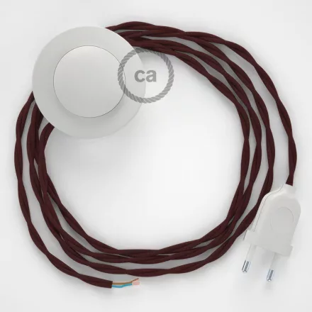 Creative Cables kapcsoló Bekötési talapzat, TM19 bordó műselyem 3 m. Válassza ki a CABPBTOTM19