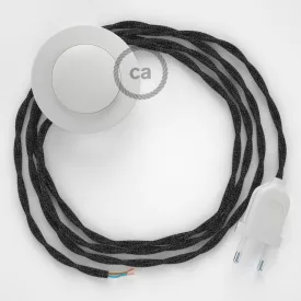   Creative Cables kapcsoló Bekötési talapzat, TN03 Antracit natúr vászon 3 m. Válassza ki CABPBTOTN03