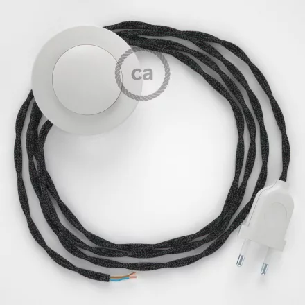 Creative Cables kapcsoló Bekötési talapzat, TN03 Antracit natúr vászon 3 m. Válassza ki CABPBTOTN03