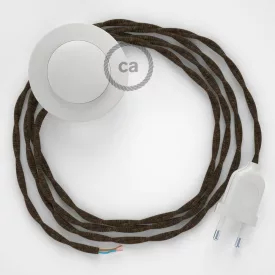   Creative Cables kapcsoló Bekötési talapzat, TN04 Barna natúr vászon 3 m. Válassza ki CABPBTOTN04