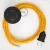 Creative Cables kapcsoló Bekötési talapzat, RM10 sárga műselyem 3 m. Válassza ki a CABPTO058