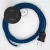Creative Cables kapcsoló Bekötési talapzat, RM12 kék műselyem 3 m. Válassza ki a CABPTO060