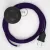 Creative Cables kapcsoló Bekötési talapzat, RM14 lila műselyem 3 m. Válassza ki a CABPTO063