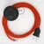 Creative Cables kapcsoló Bekötési talapzat, RM15 narancssárga műselyem 3 m. Válassza ki a CABPTO064