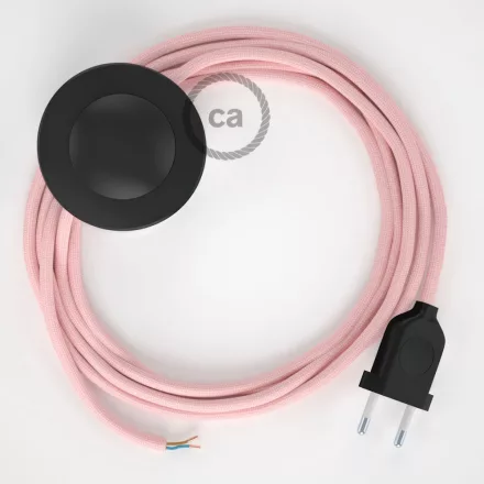 Creative Cables kapcsoló Bekötési talapzat, RM16 Baby Pink Rayon 3 m. Válassza ki CABPTO070