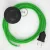 Creative Cables kapcsoló Bekötési talapzat, RM18 lime zöld rayon 3 m. Válassza ki CABPTO072