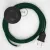 Creative Cables kapcsoló Bekötési talapzat, RM21 sötétzöld műselyem 3 m. Válassza ki a CABPTO076