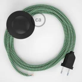  Creative Cables kapcsoló Bekötési talapzat, RZ06 Zöld ZigZag Rayon 3 m. Válassza ki CABPTO102
