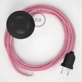   Creative Cables kapcsoló Bekötési talapzat, RZ08 Fukszia ZigZag Rayon 3 m. Válassza ki CABPTO106