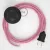 Creative Cables kapcsoló Bekötési talapzat, RZ08 Fukszia ZigZag Rayon 3 m. Válassza ki CABPTO106