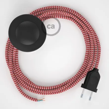 Creative Cables kapcsoló Bekötési talapzat, RZ09 Piros ZigZag Rayon 3 m. Válassza ki CABPTO107