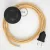 Creative Cables kapcsoló Bekötési talapzat, RZ10 Sárga cikcakk műselyem 3 m. Válassza ki CABPTO108
