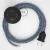 Creative Cables kapcsoló Bekötési talapzat, RZ12 Kék ZigZag Rayon 3 m. Válassza ki CABPTO110