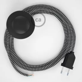   Creative Cables kapcsoló Bekötési talapzat, RZ04 Fekete ZigZag Rayon 3 m. Válassza ki CABPTO112