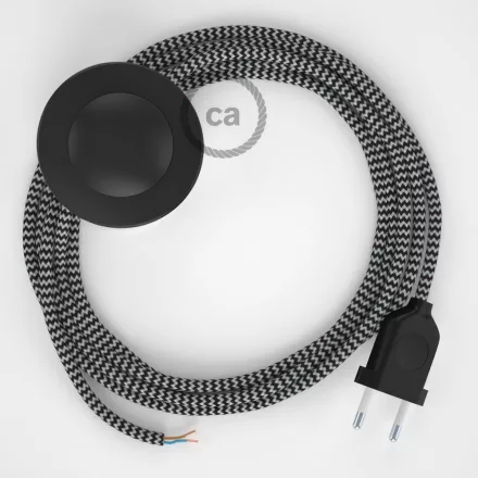 Creative Cables kapcsoló Bekötési talapzat, RZ04 Fekete ZigZag Rayon 3 m. Válassza ki CABPTO112
