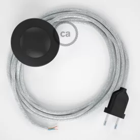   Creative Cables kapcsoló Bekötési talapzat, RL01 Sparkly White Rayon 3 m. Válassza ki CABPTO452 fehér