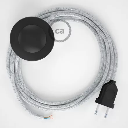 Creative Cables kapcsoló Bekötési talapzat, RL01 Sparkly White Rayon 3 m. Válassza ki CABPTO452 fehér