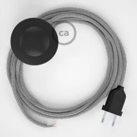   Creative Cables kapcsoló Bekötési talapzat, RL02 Csillogó ezüst műselyem 3 m. Válassza ki CABPTO453