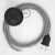 Creative Cables kapcsoló Bekötési talapzat, RL02 Csillogó ezüst műselyem 3 m. Válassza ki CABPTO453