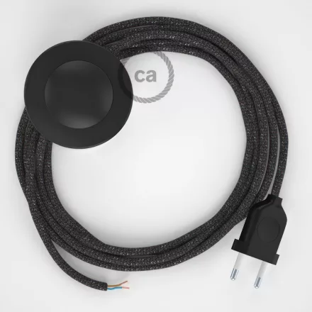 Creative Cables kapcsoló Bekötési talapzat, RL03 Csillogó szürke műselyem 3 m. Válassza ki CABPTO455