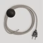 Creative Cables textil lámpakábel Lámpa vezetéke galambszürke pamut kábellel, 3 m CABPTORC43