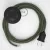 Creative Cables kapcsoló Bekötési talapzat, RC63 zöld szürke pamut 3 m. Válassza ki CABPTORC63