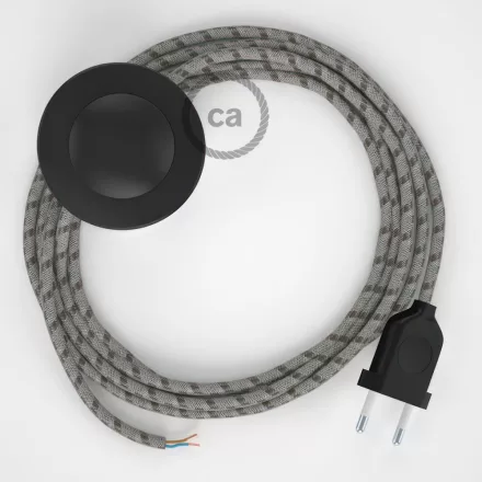 Creative Cables kapcsoló Bekötési talapzat, RD53 Bark Stripes pamut és natúr vászon 3 CABPTORD53