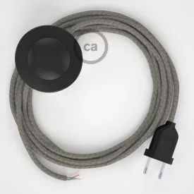   Creative Cables kapcsoló Bekötési talapzat, RD62 Thyme Green gyémánt pamut és natúr vászon CABPTORD62