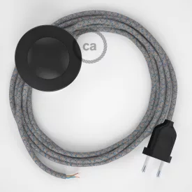   Creative Cables kapcsoló Bekötési talapzat, RD65 Blue Steward gyémánt pamut és természetes vászon CABPTORD65