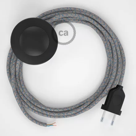 Creative Cables kapcsoló Bekötési talapzat, RD65 Blue Steward gyémánt pamut és természetes vászon CABPTORD65