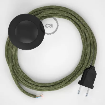 Creative Cables kapcsoló Bekötési talapzat, RD72 Thyme Green Stripes pamut és natúr vászon CABPTORD72