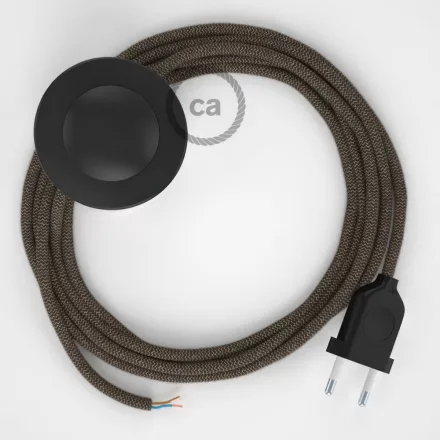 Creative Cables kapcsoló Bekötési talapzat, RD73 Bark ZigZag pamut és natúr vászon 3 CABPTORD73