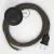 Creative Cables kapcsoló Bekötési talapzat, RD73 Bark ZigZag pamut és natúr vászon 3 CABPTORD73