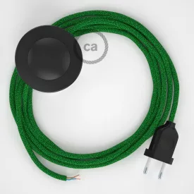   Creative Cables kapcsoló Bekötési talapzat, RL06 Csillogó zöld műselyem 3 m. Válassza ki CABPTORL06