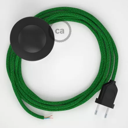 Creative Cables kapcsoló Bekötési talapzat, RL06 Csillogó zöld műselyem 3 m. Válassza ki CABPTORL06