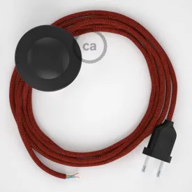  Creative Cables kapcsoló Bekötési talapzat, RL09 Csillogó piros műselyem 3 m. Válassza ki CABPTORL09