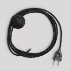 Creative Cables lámpakábel Kábelezés fekete fonott kábellel 3 m CABPTOTC04