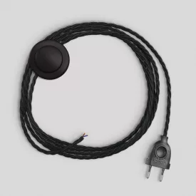   Creative Cables lámpakábel Kábelezés fekete fonott kábellel 3 m CABPTOTC04